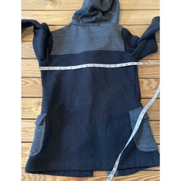 Patagonia Toggle Button Hooded Jacket Size Small Women’s Black - Picture 7 of 8